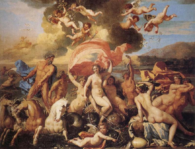 POUSSIN, Nicolas Triumph of Neptune and Amphitrite Germany oil painting art